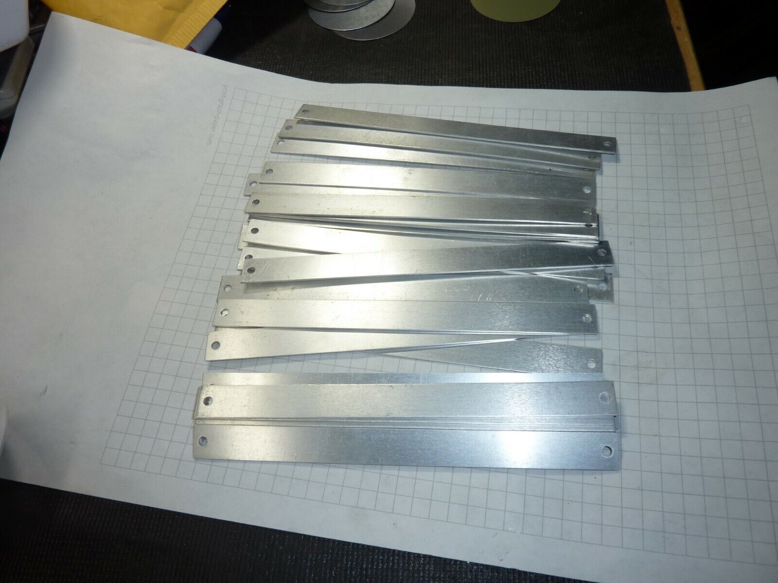 25 pcs 12.6mm x 153mm long 1mm thick  Aluminum Engraving Plate Unbranded Does Not Apply - фотография #9