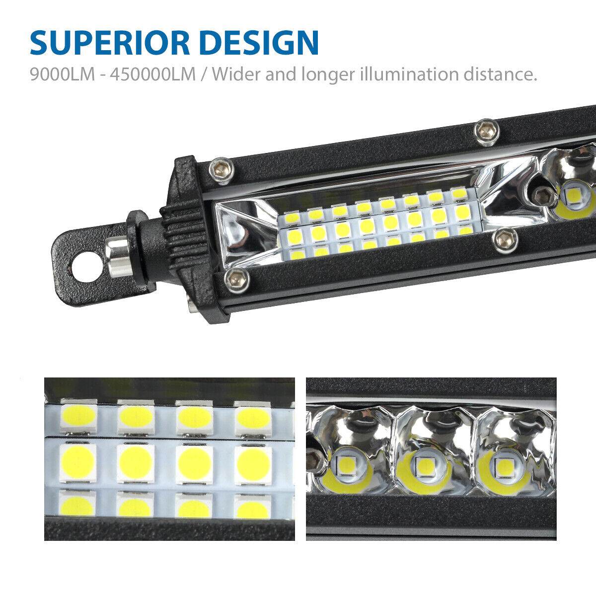 2x 12" inch 450W LED Work Light Bar Combo Spot Flood Driving Off Road SUV Boat Unbranded Does Not Apply - фотография #5
