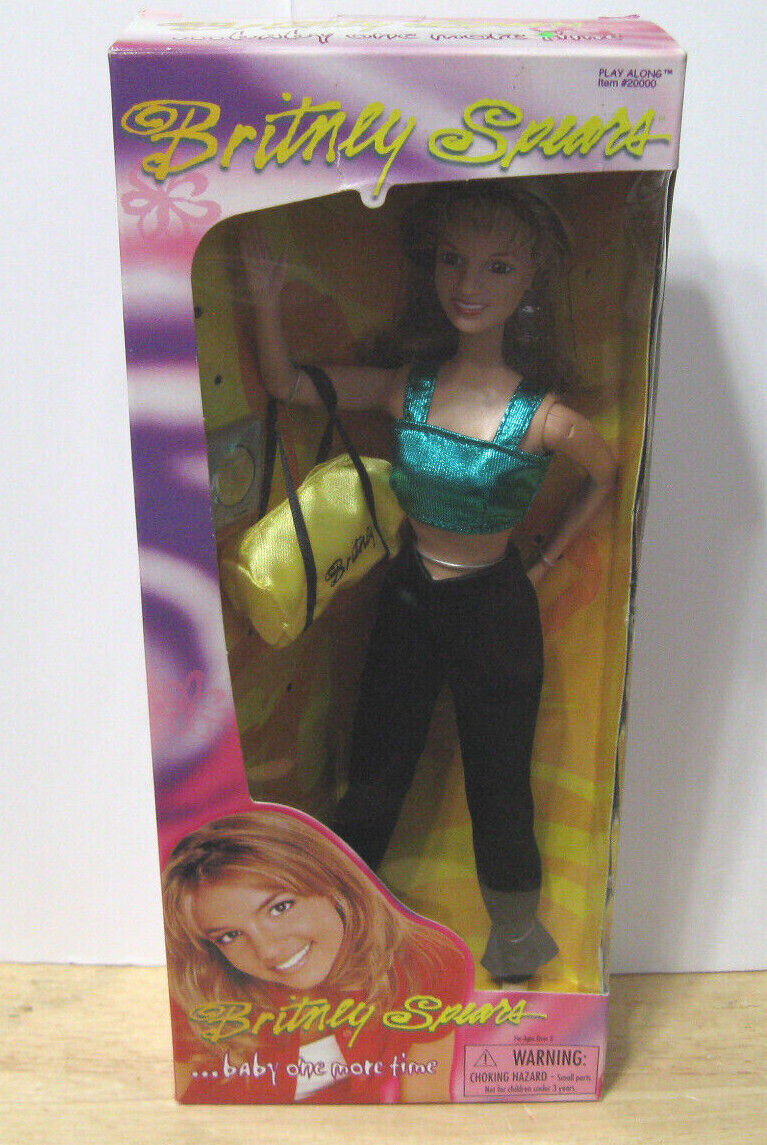 Play Along ~ Britney Spears Baby One More Time Doll ~ Green Top Black Pants NIP Play Along