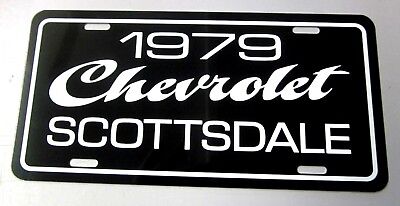 1979 Chevrolet Scottsdale pickup truck license plate tag 79 Chevy C/10 half ton Без бренда Nova super sport