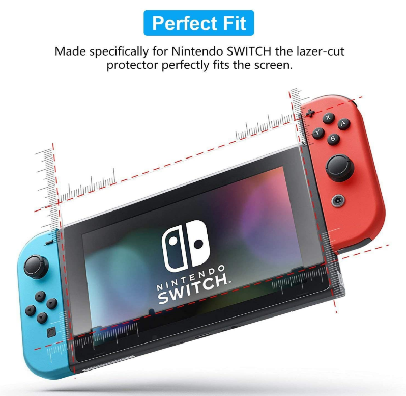  (2 Pack) For Nintendo Switch Premium HD Tempered Glass Screen Protector amFilm - фотография #7