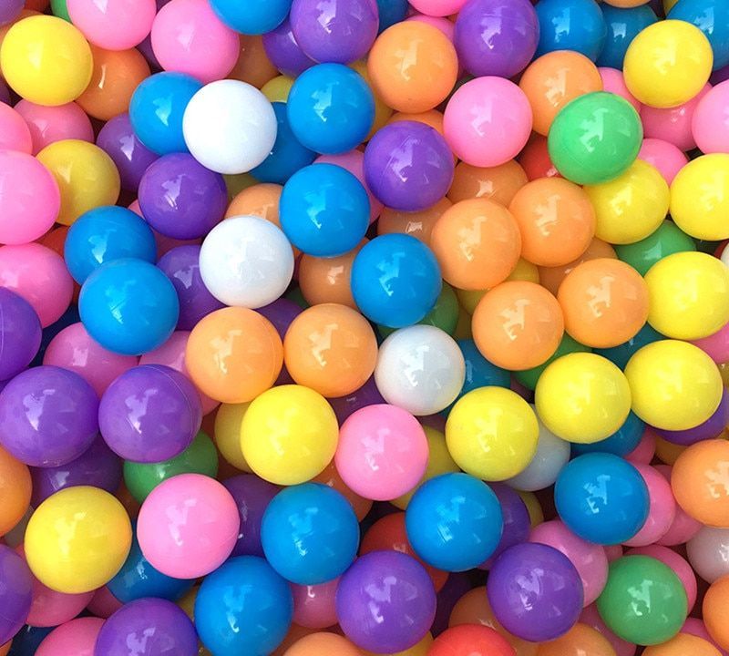 100 pcs/lot Plastic Ocean Ball Eco-Friendly Colorful Soft Funny Baby Balls 5.5cm Unbranded Does Not Apply