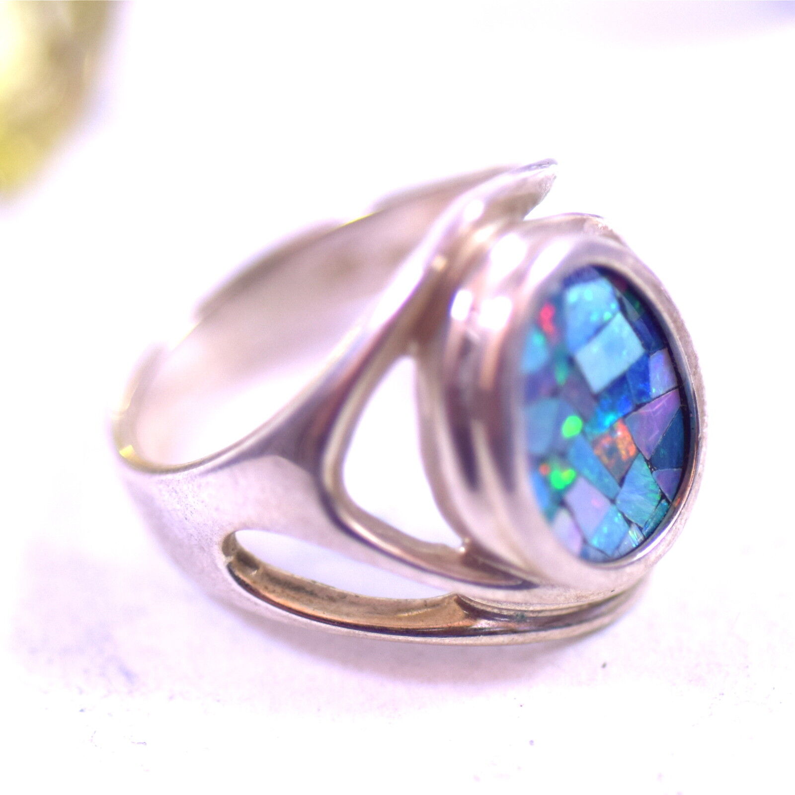 Sterling Silver and Multicolored Crystal Stone Jewelry 5-Ring Set NA NA - фотография #3