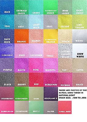 Colored Sand 1lb Bag(~1 1/4 cup) *125+ Colors* Unity Sand Ceremony, Wedding, Art Unbranded