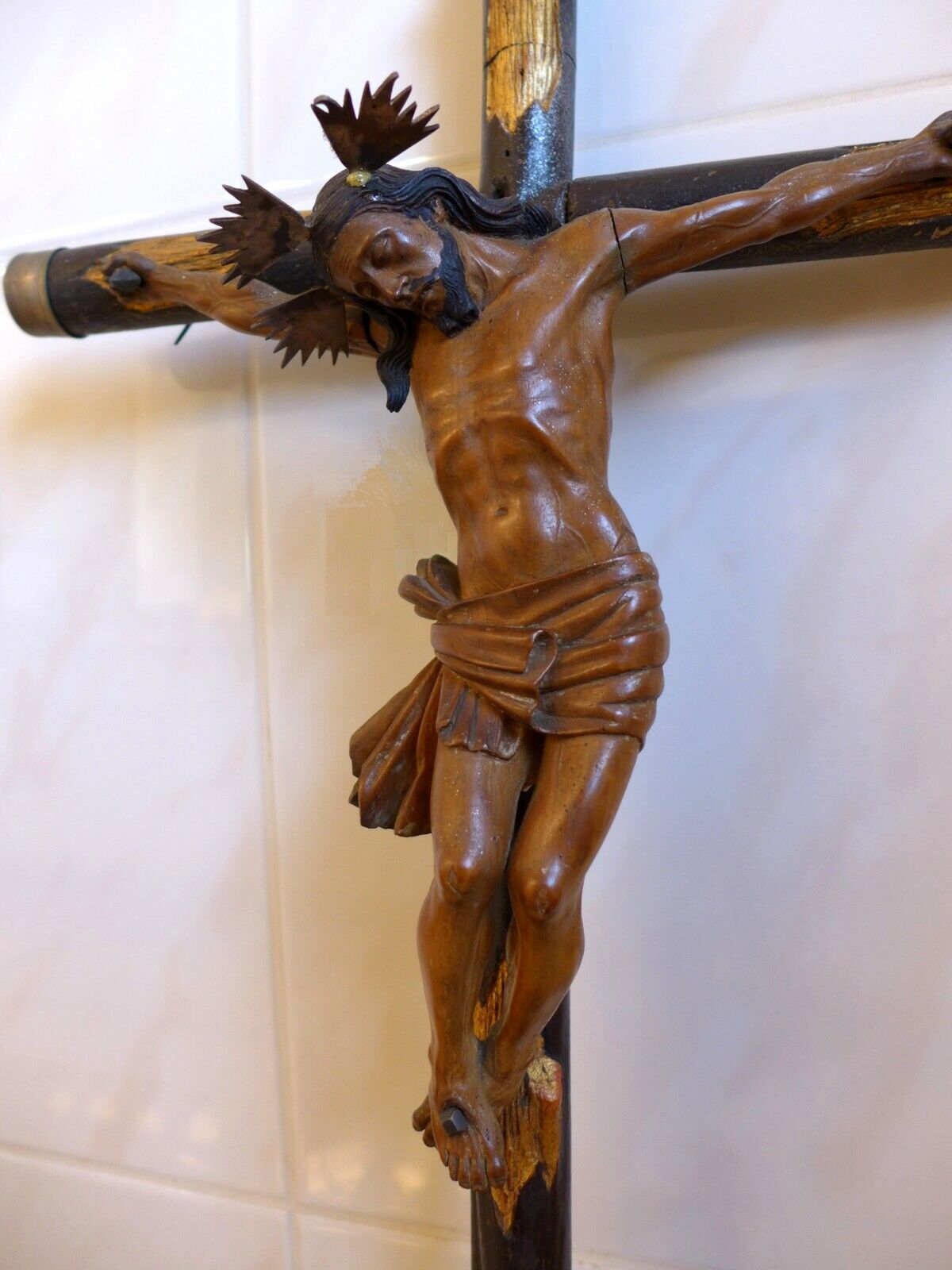 Magnificent Wooden Sculpture of Christ - Circa: Early 18 Century Без бренда - фотография #7