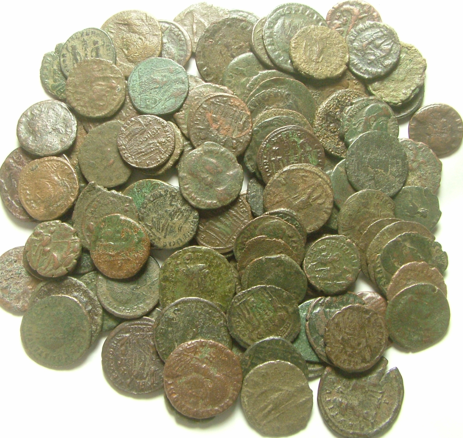 Lot genuine Ancient Roman coins Constantine/Valens/Constantius/Licinius/Claudius Без бренда - фотография #2