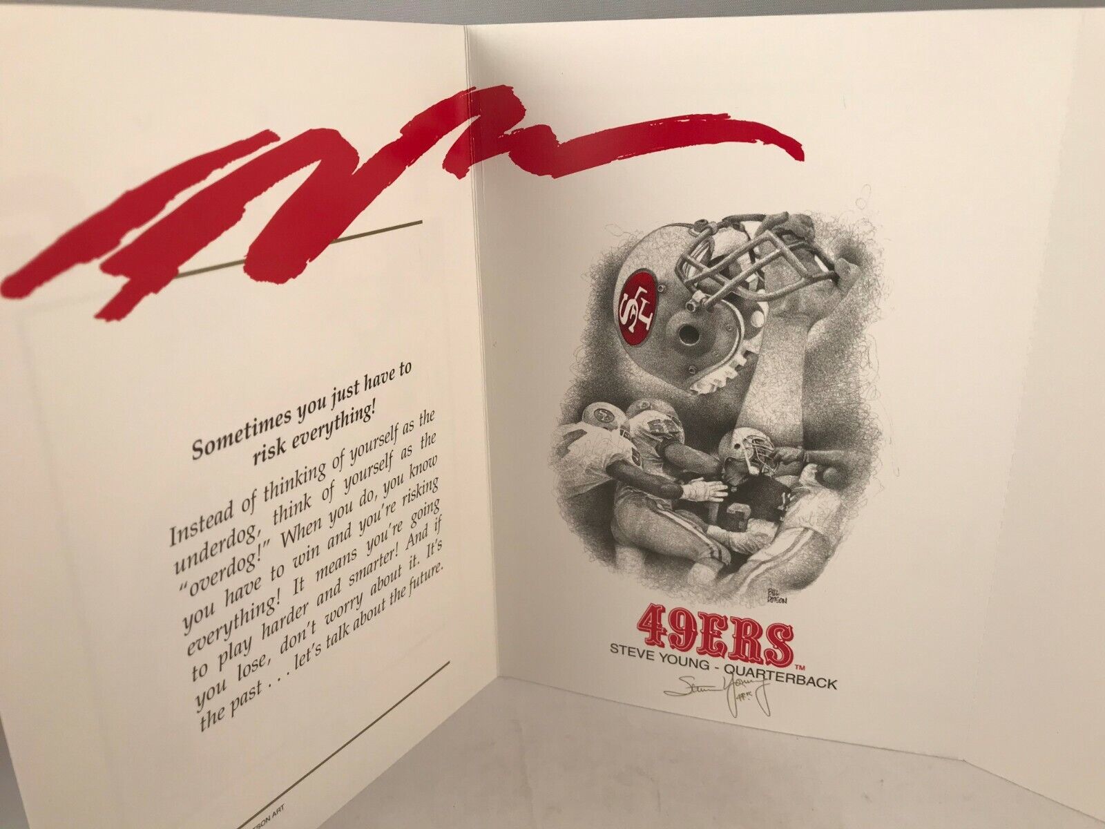 Dotson NFL Limited Edition Quarterback Greeting Card Set COA 1996 New Без бренда - фотография #7