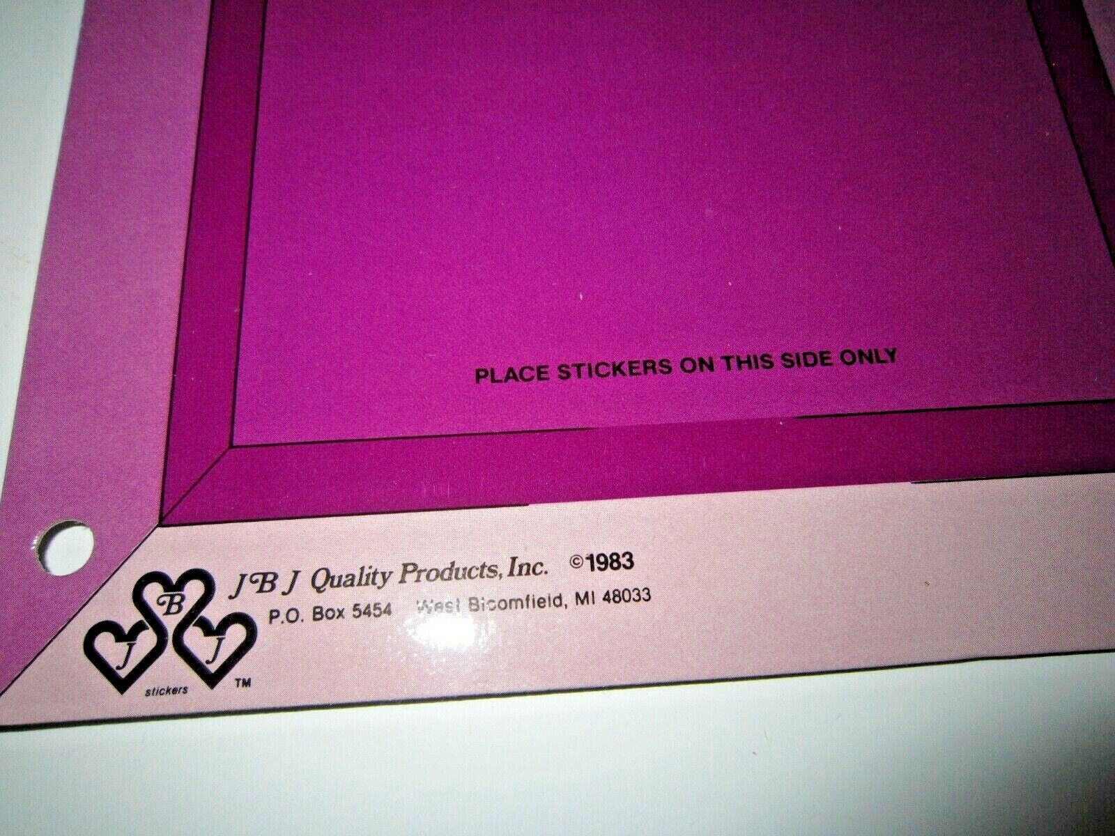 Lot Of 4 Vintage 1983 Stuck On Bonnie Doll & Sticker Clothing Packages JBJ - USA Stuck On Bonnie - фотография #9