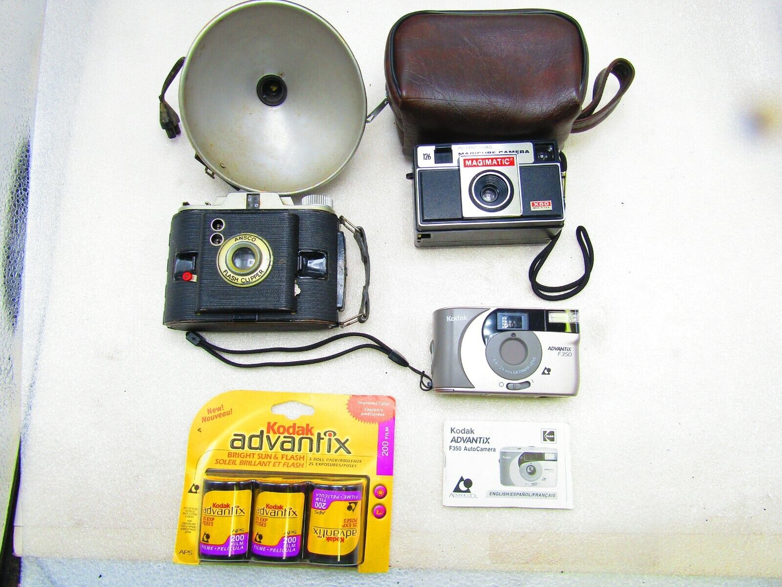 Camera assortment, three units Kodak Advantage F 350