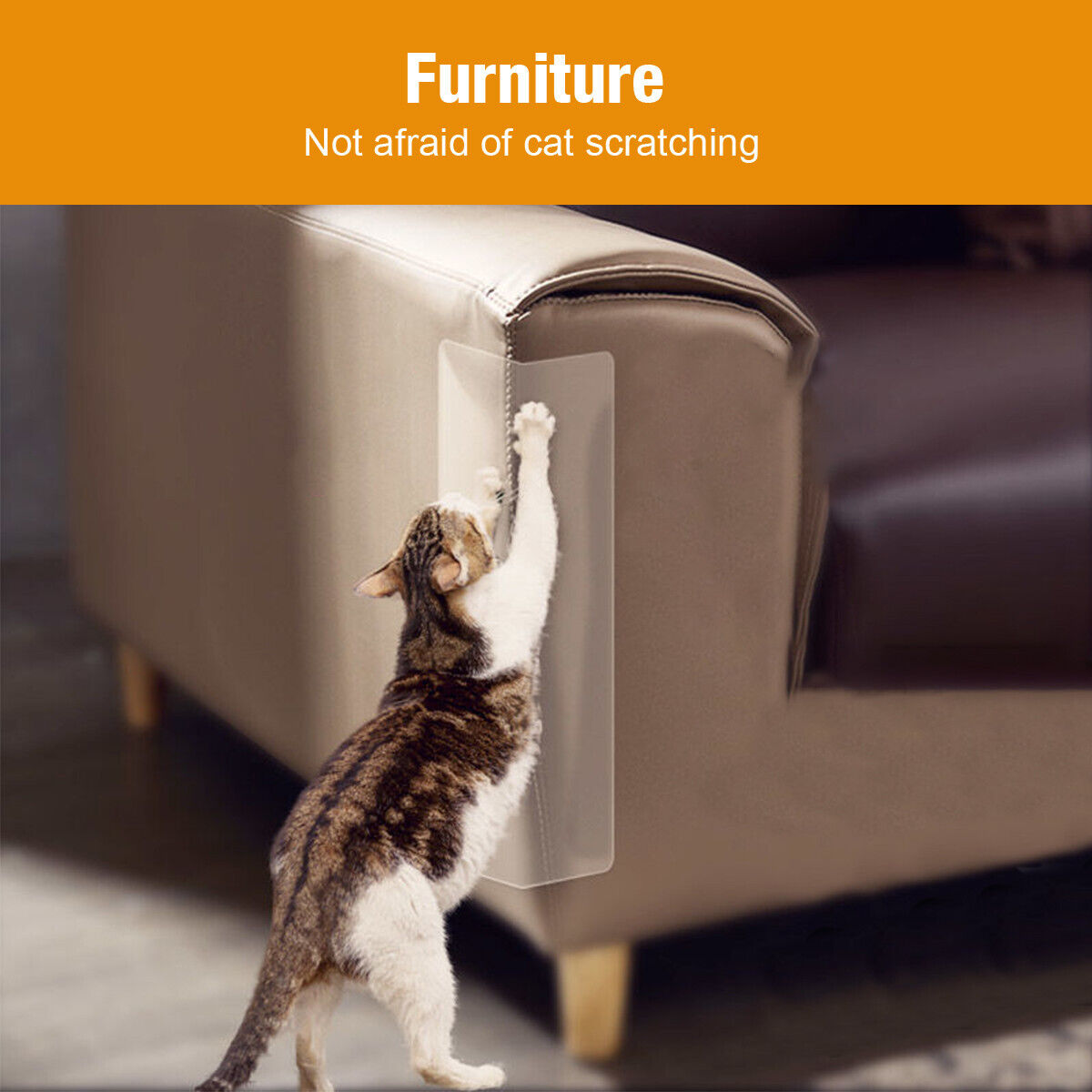 8PC Cat Furniture Scratch Guards Couch Protector Anti-Scratch Deterrent Pad Tape isYoung Scratching Board/Mat - фотография #5