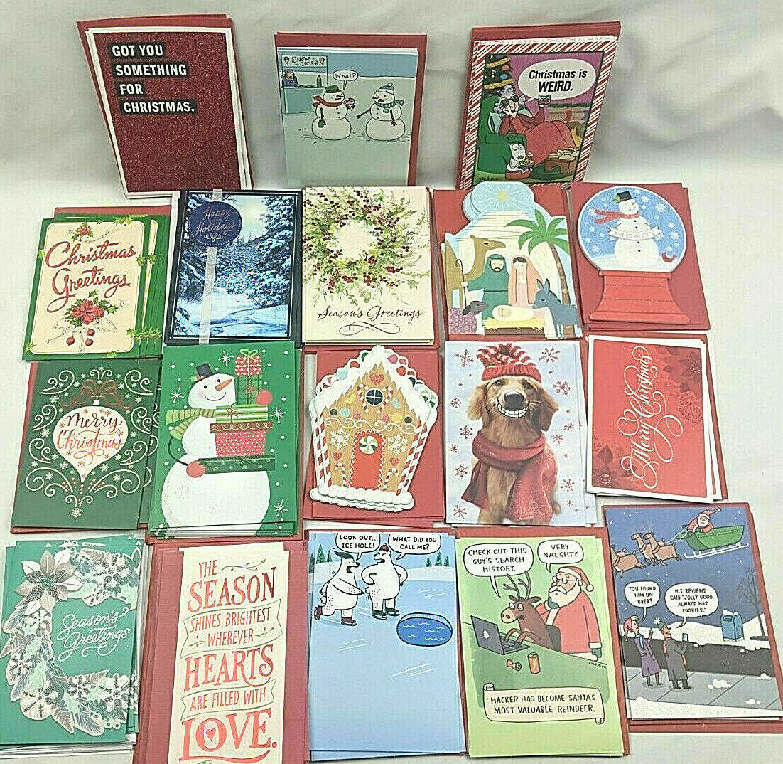 (10) Hallmark Christmas Greeting Cards Assorted Holiday With Envelopes Post Mail Hallmark Does Not Apply - фотография #2