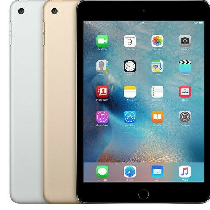 Apple iPad Mini 4 Wi-Fi + Cellular - 16GB 32GB 64GB 128GB - Good Apple MK9Q2LL/A