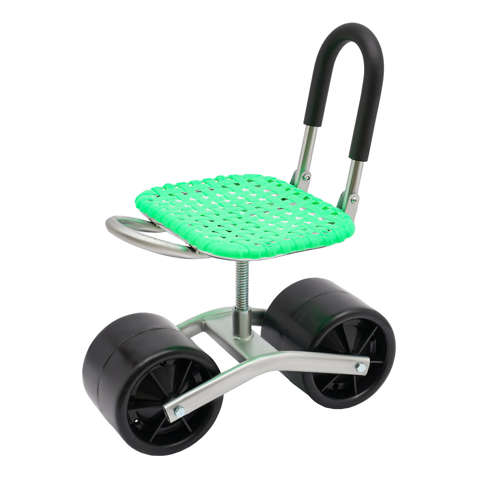 Height Adj. 360° Rotates Gardening Seats w/2 Rolling Wheels Stool Kneeling Pad  Unbranded does not apply - фотография #3