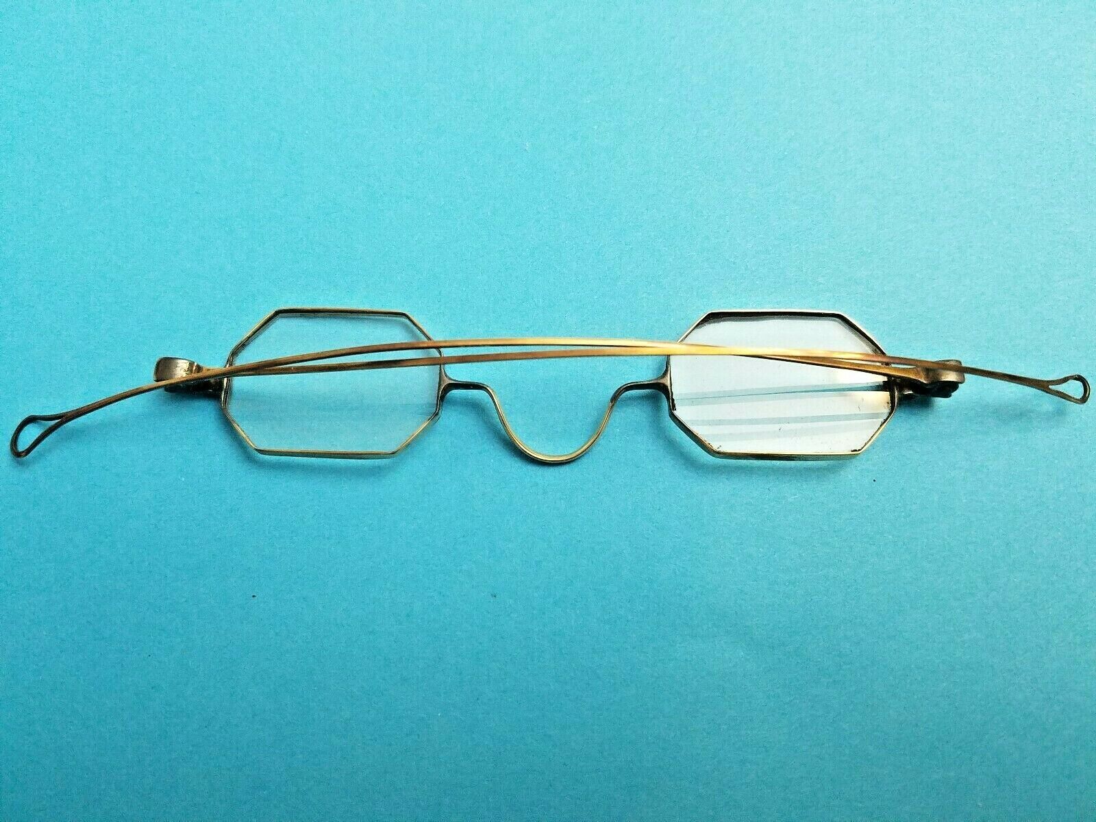 Antique Civil War Era 1850 -1880 Octagon Eyeglasses Case Amazing Piece History Без бренда - фотография #5