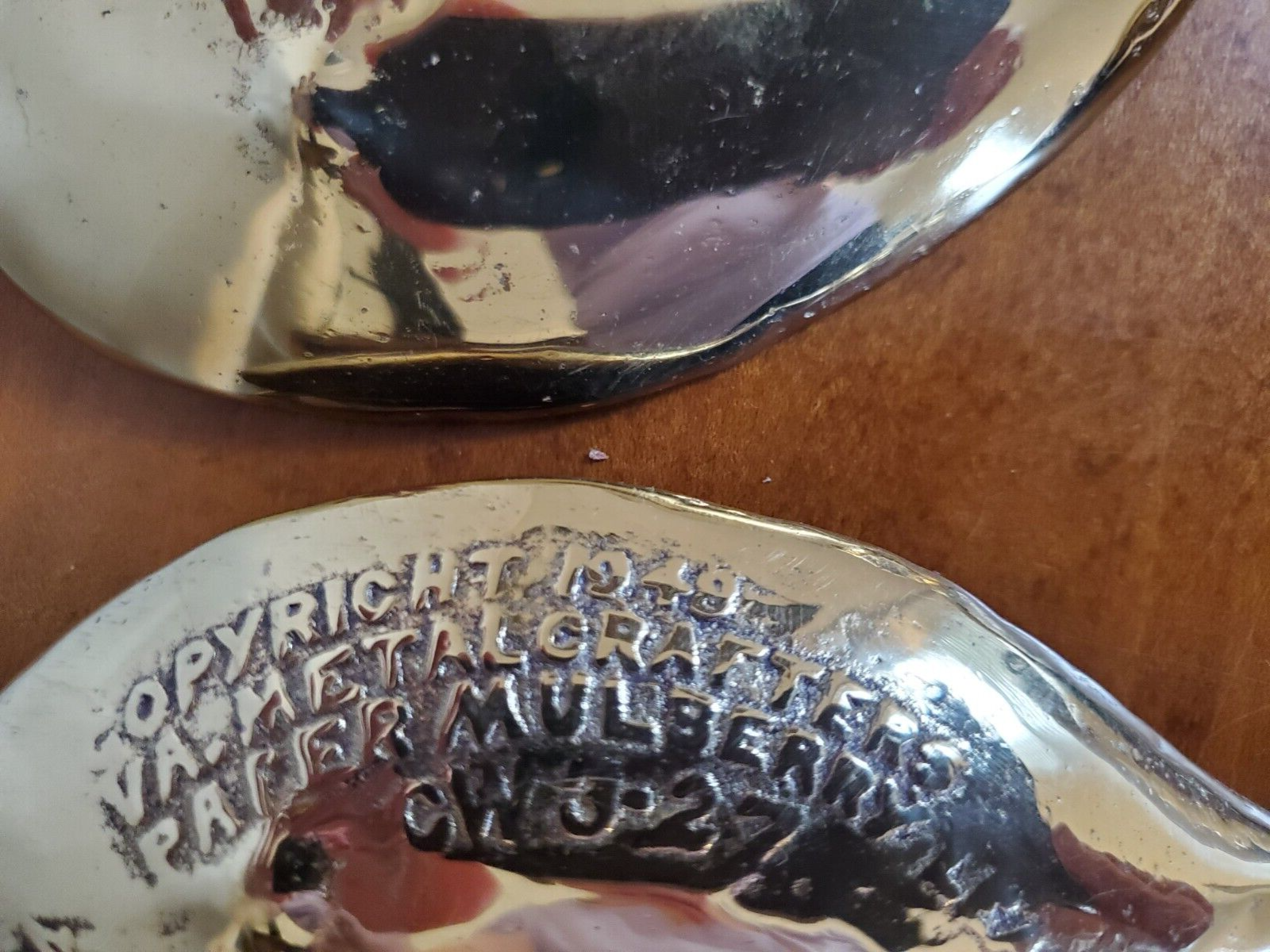 LOT of 13 Virginia Metalcrafters Leaves Trinket Dishes CW 3-27, 3-33 and 3-35 Без бренда - фотография #3