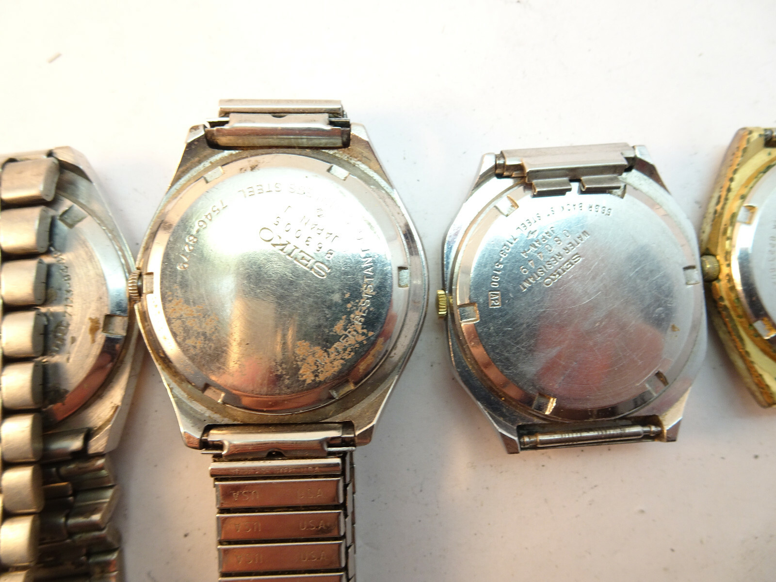 SEIKO QUARTZ LOT OF 6 WATCHES FOR RESTORATION OR PARTS. ALL NEED CLEANING REPAIR Seiko - фотография #7