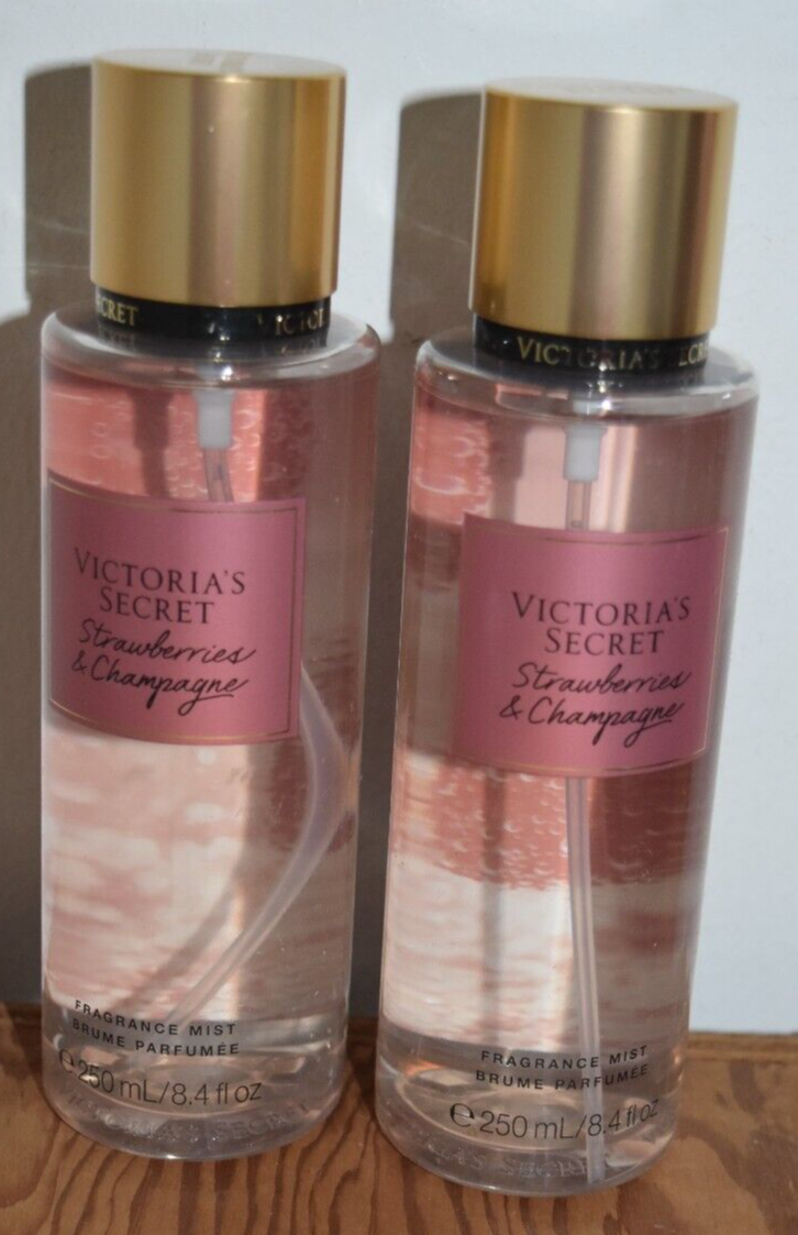 2 New Victoria's Secret Strawberries & Champagne Body Mist Lot Free Shipping VICTORIA'S SECRET 26546829