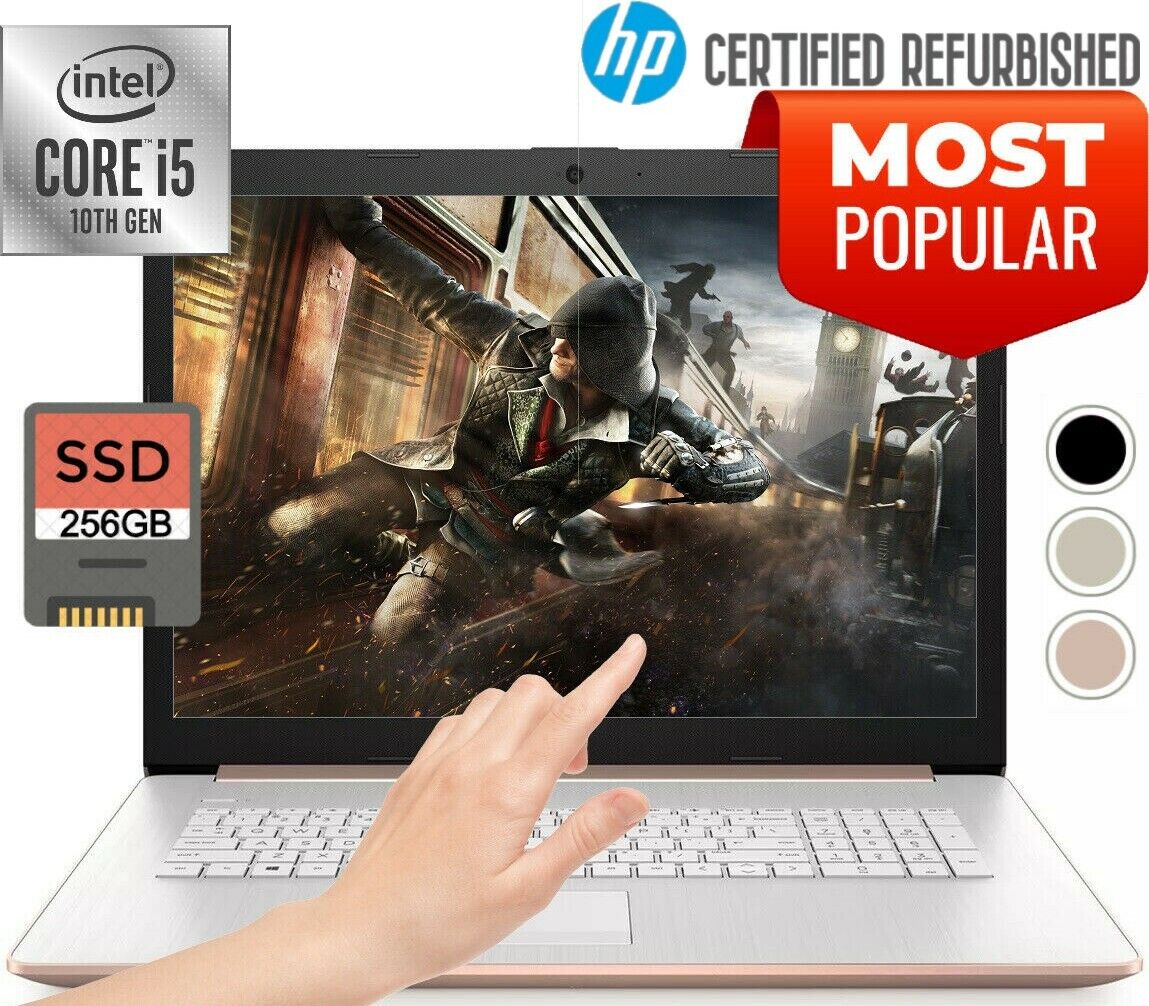 Powerful HP 17.3" TOUCH Laptop Intel Core i5 3.60GHz 256 SSD Drive 8GB Ram DVD-R HP Does Not Apply