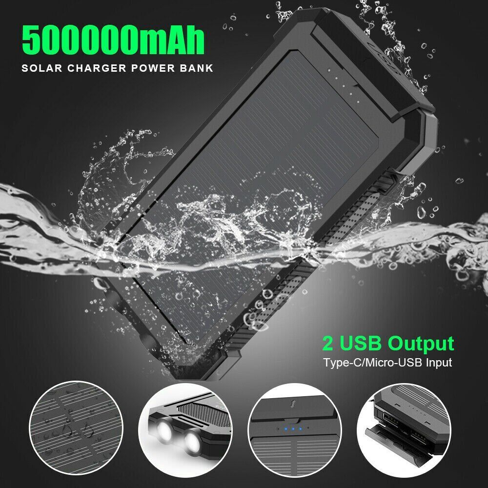 Portable Power Bank 500000mAh 2USB LCD External Battery Charger For Cell Phones X-DRAGON Does not apply