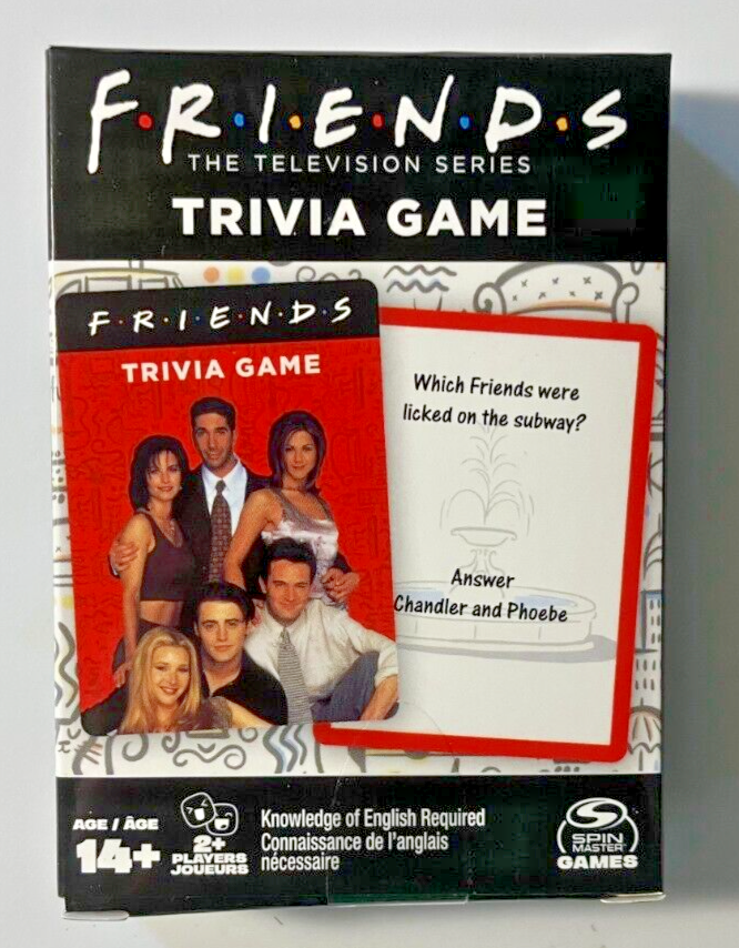 Friends Television Series - Spin Master 20164633 Trivia Game card game Mint HTF! Spin Master Spin Master 20164633