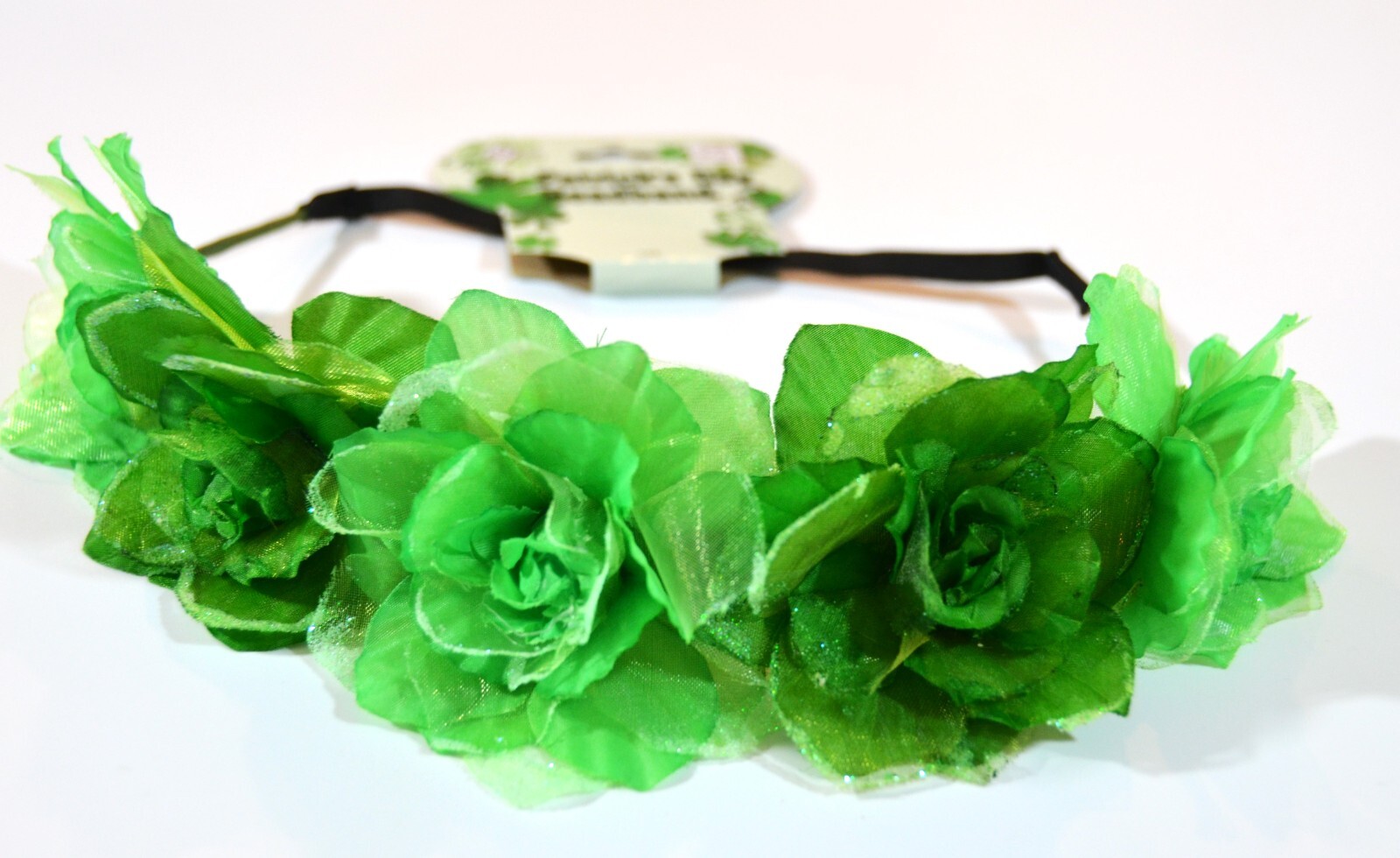 11 Piece St Patricks Day Party Pack Headbands Boa And Shamrock Necklaces Small Seasons, Spritz - фотография #3