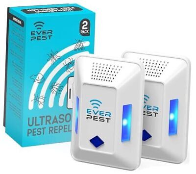 Ultrasonic Pest Repeller Plug in - 2 Pack Device Repels Cockroach Cricket Bug  Does not apply Does Not Apply