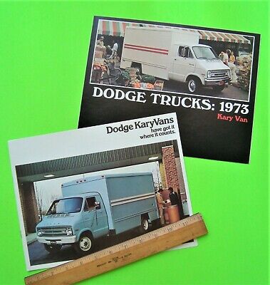 2 Diff 1973 & 1976 DODGE 'KARY VAN" / BOX TRUCK COLOR BROCHURES 14-pgs XLNT+++ Без бренда