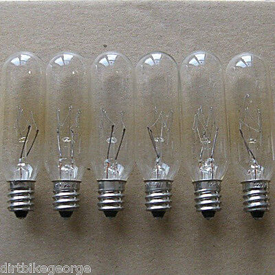 25 Watt Tubular Light Bulbs For Himalayan Salt Lamps (PKG OF 6) -FIT E12 Socket Без бренда