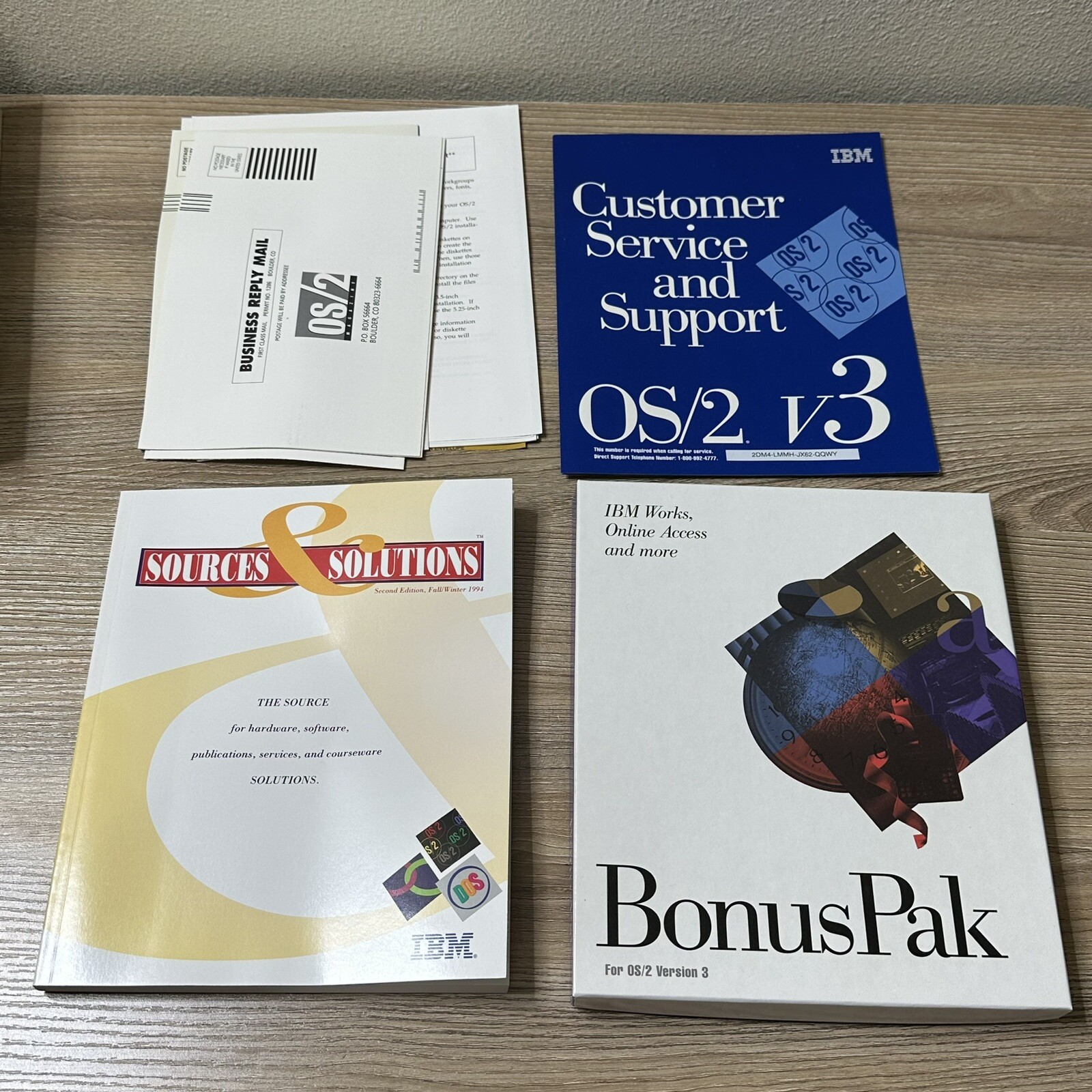Vintage Rare IBM OS/2 Warp Version 3 plus Bonus Pak DOS Windows CD-ROM NEW IBM - фотография #4