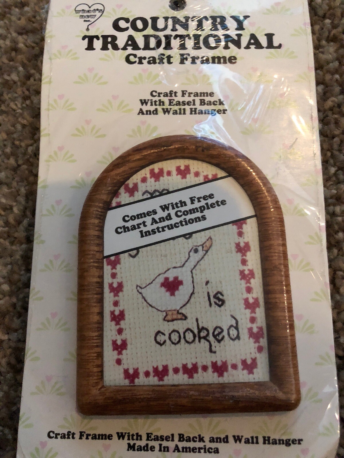 4 Country Traditional My Goose is Cooked Bears Cathedral Craft Frame Design NEW Country Traditional Cathedral Style Craft Frame - фотография #7
