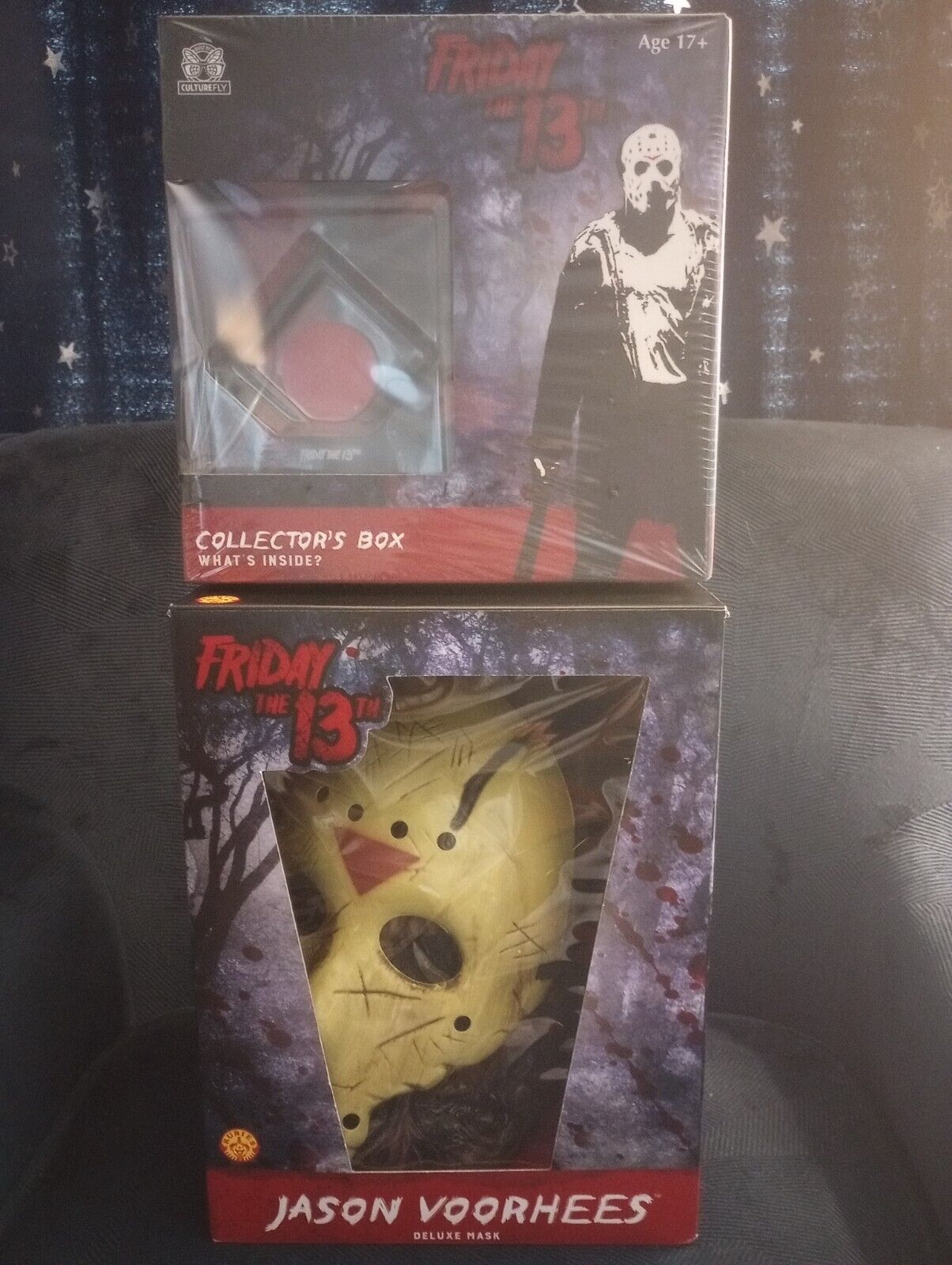 FRIDAY THE 13TH JASON VOORHEES Deluxe Mask + Collector's Box Rubie's 4181