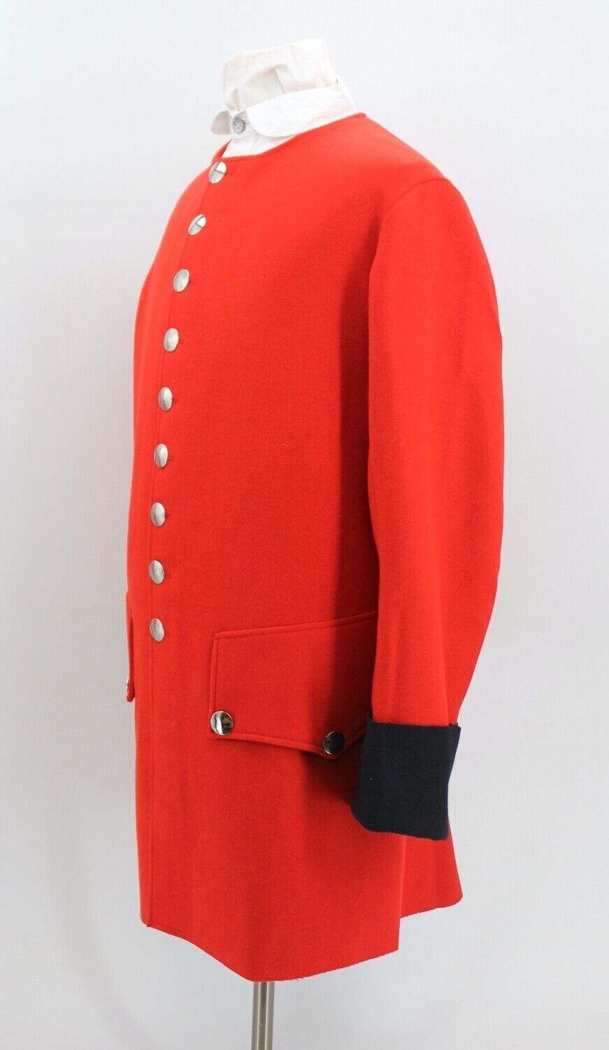 Red Wool Sleeved Waistcoat with Blue Cuffs - 1754 Virginia Regiment - Size 42 Без бренда - фотография #3