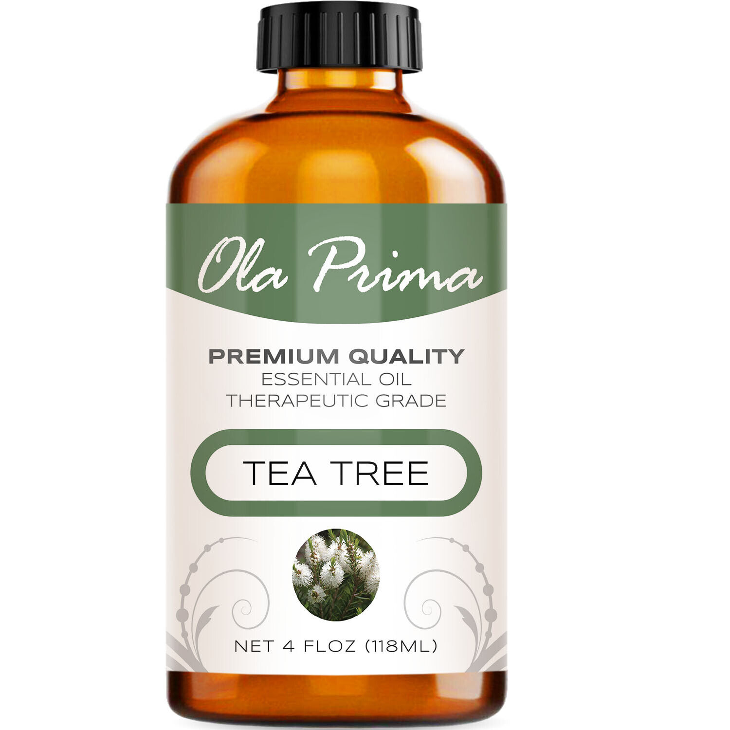 Tea Tree Essential Oil - Multiple Sizes - 100% Pure - Amber Bottle OLA PRIMA
