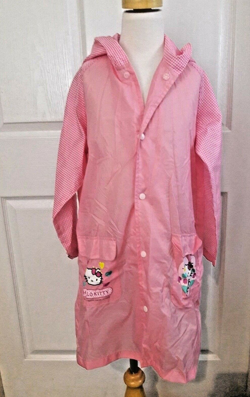 Girls Sanrio Hello Kitty Jacket Rain Hoodie Hood Pink Size 120 Back School 6 8 Sanrio