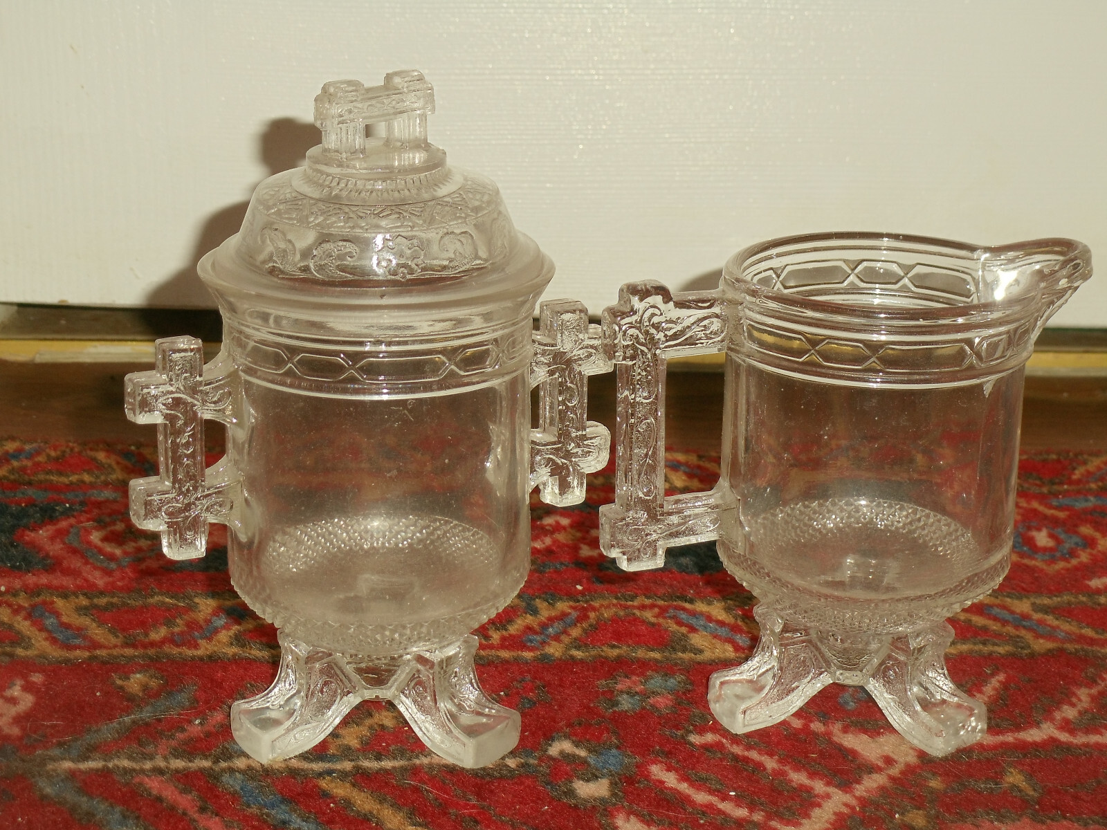 LABELLE QUEEN ANNE BERRY BOWLS, COMPOTES, CREAMER,  SUGARS, SPOONERS, LARGE BOWL Labelle - фотография #11
