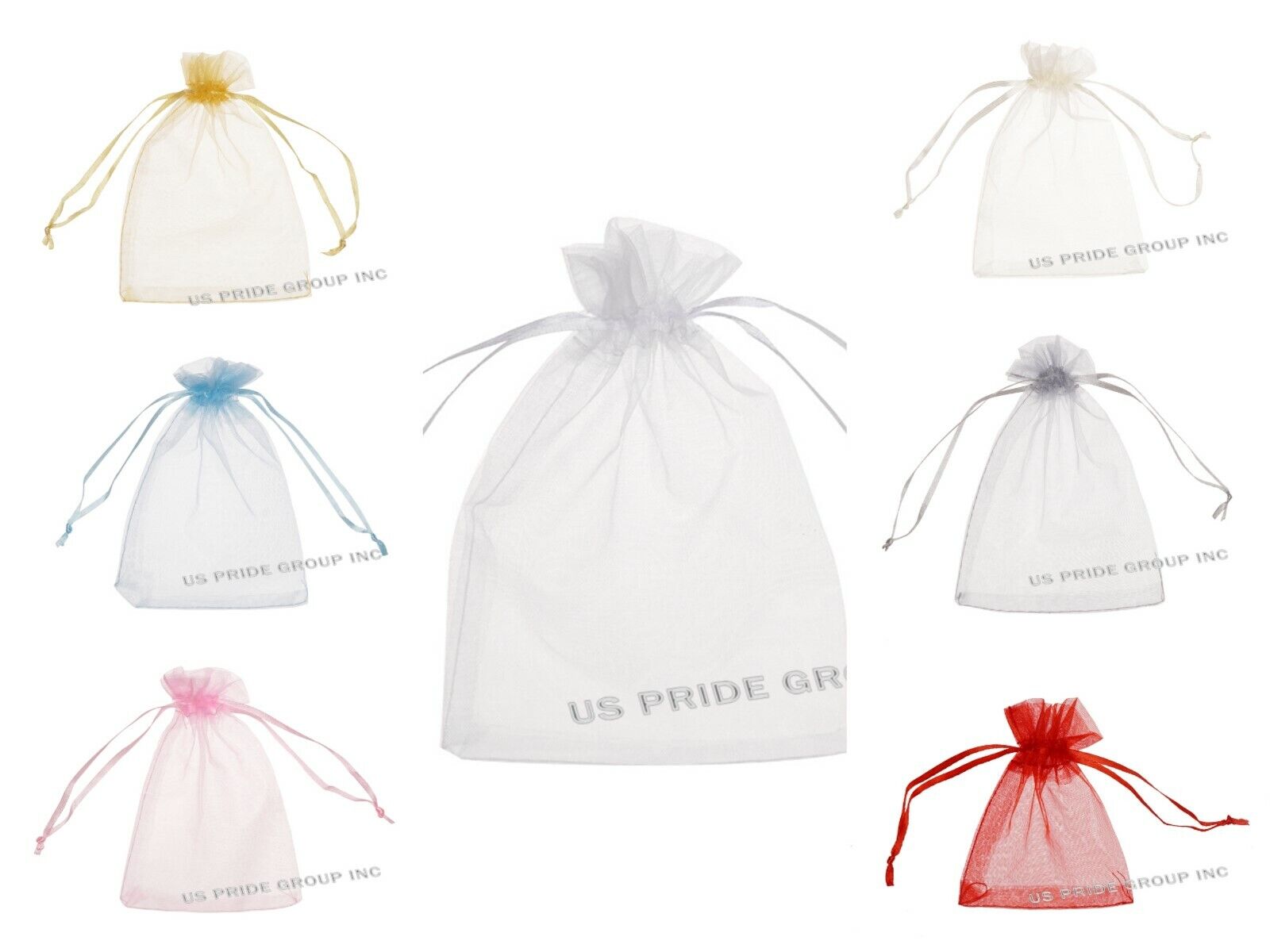 4X5 inches Drawstring Organza Jewelry Candy Pouch Wedding Party Favor Gift Bags cacrafts-818