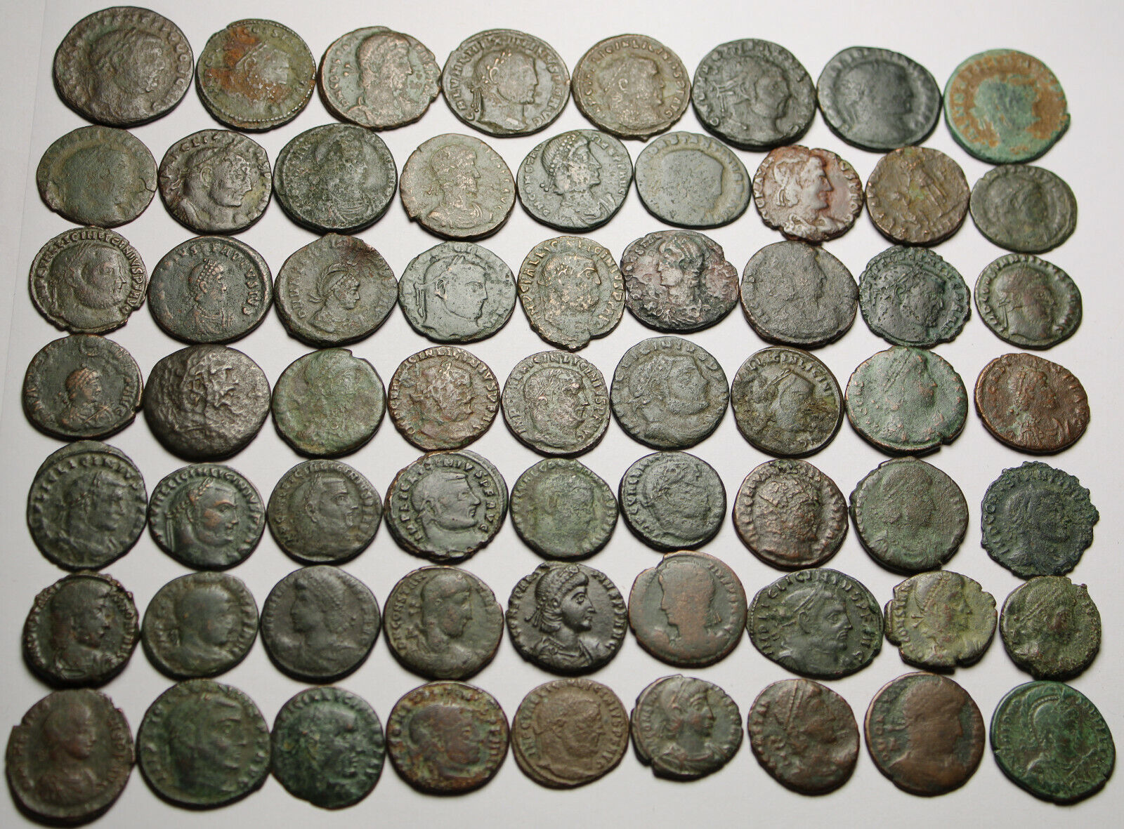 Lot of 3 large coins Rare original Ancient Roman Constantius Licinius Maximianus Без бренда - фотография #4