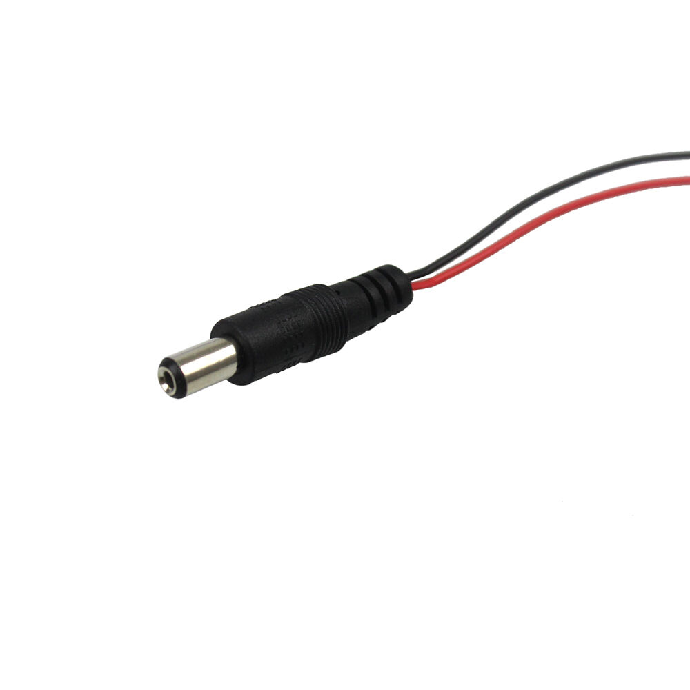 2 Pcs 2.1 x 5.5mm Male DC Power Plug to 9V Battery Clip Adapter Cable Center + Envistia/Generic 2.1 x 5.5mm DC Power Plug to 9V - фотография #4