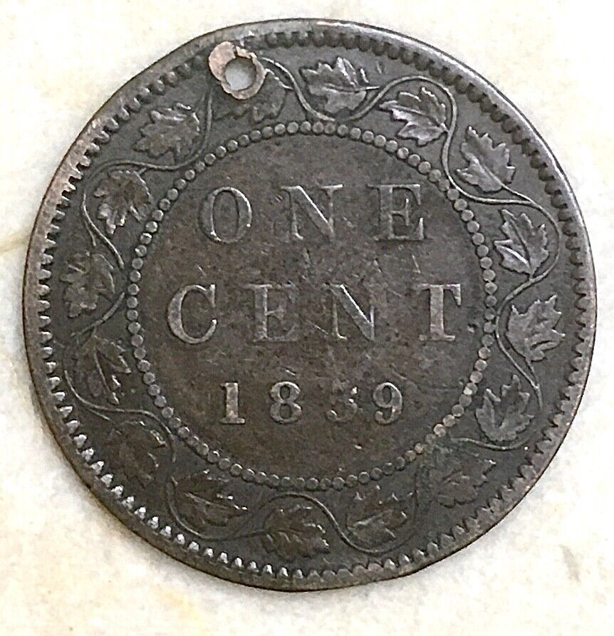 1859 - 1882-H CANADA ONE CENT VICTORIA DEL GRATIA REGINA three copper large cent Без бренда - фотография #8
