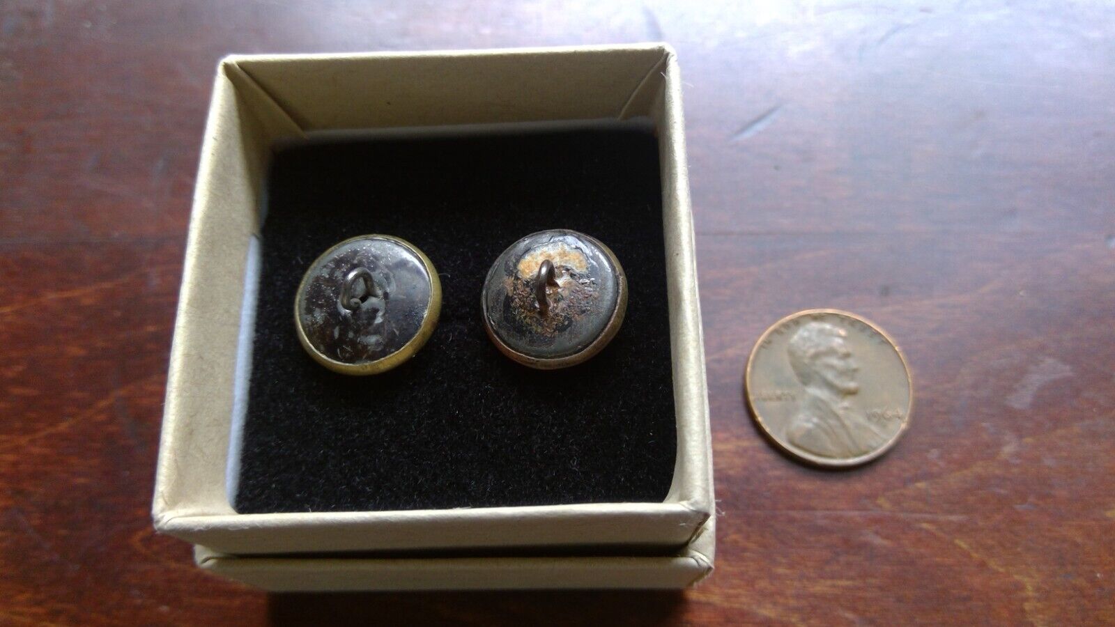 Astrea Antique Metal Brass Victorian Picture Buttons 15mm Lot of 2, 9/16th Inch Без бренда - фотография #5