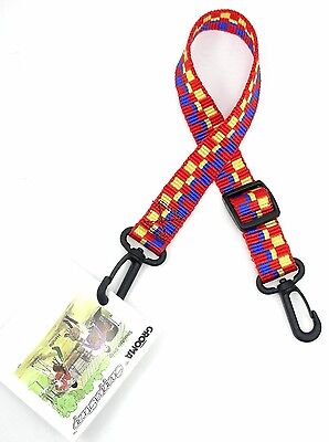 Lot of 4 GROOMA SnappaStrap Adjustable Nylon Utility Straps w/ Snaps, RD/BL/YL72 Grooma 722LX