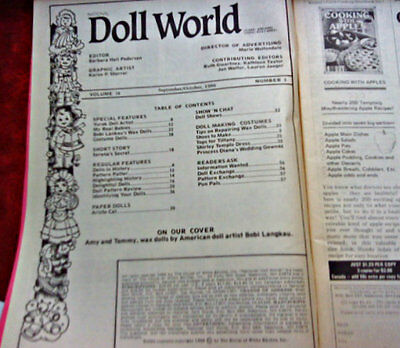 TWO "NATIONAL DOLL WORLD" MAGAZINES -  FEB. & OCT. 1986! Includes shoe patterns! Без бренда - фотография #4