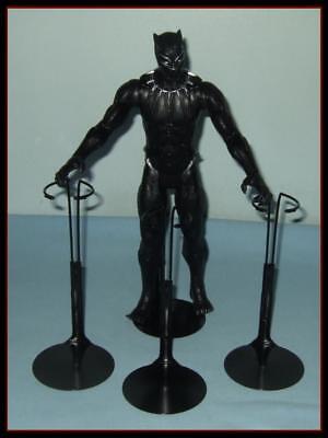 3 BLACK Kaiser #2175 Action Figure Stands For 12" Marvel Avengers KEN  G.I. Joe Kaiser 2175