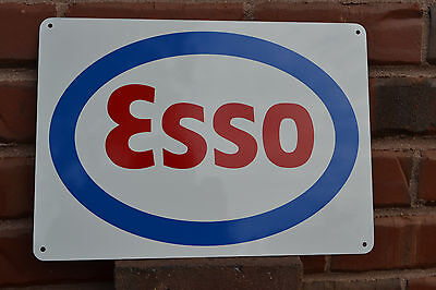 ESSO Metal Gas Station Pump Sign Standard Oil Advertise logo Mechanic  ESSO