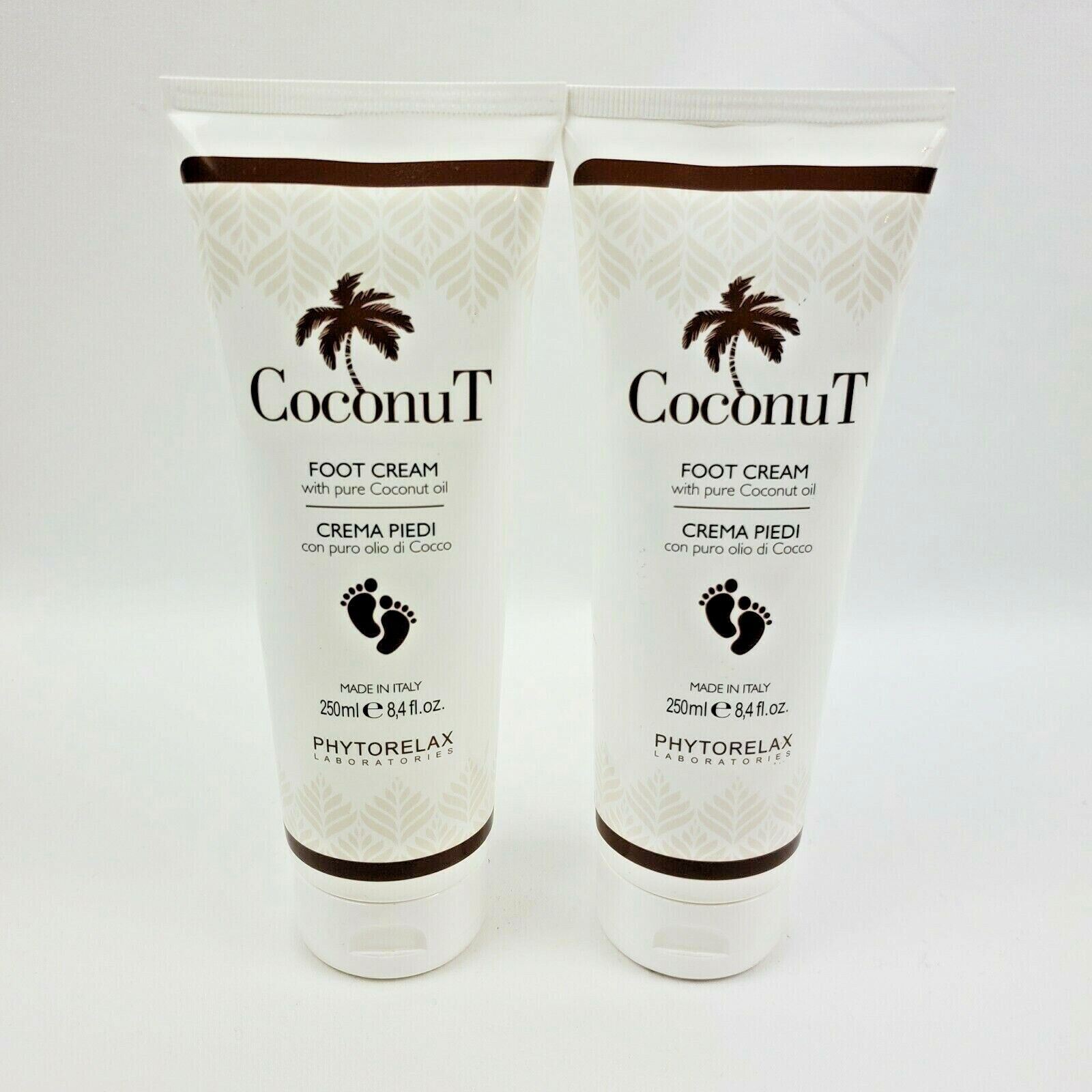 2X Phytorelax Labs by Harbor Coconut Foot Cream with pure Coconut Oil 8.4oz each phytorelax Does not apply
