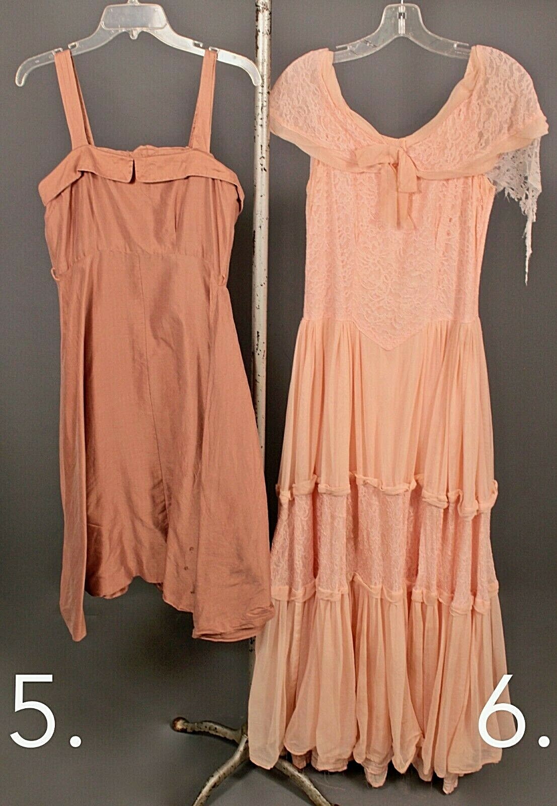 VTG Lot of 13 50s AS IS Formal Gowns Assorted Sizes & Colors 1950s Dresses Assorted - фотография #4