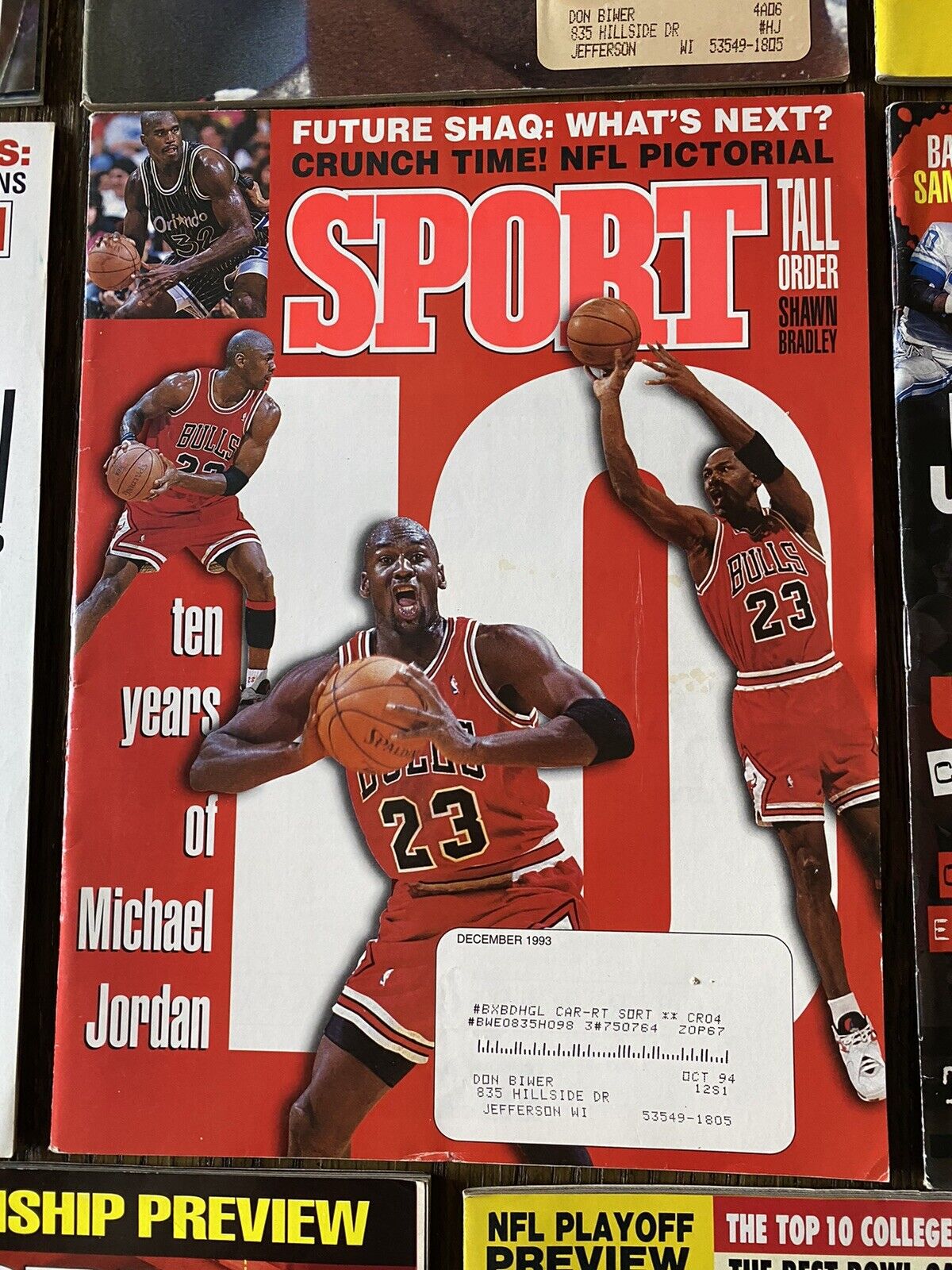 Michael Jordan Covers Sport Magazine Lot of 8 Chicago Bulls Nov 88 Jan 91 Nov 91 Без бренда - фотография #6