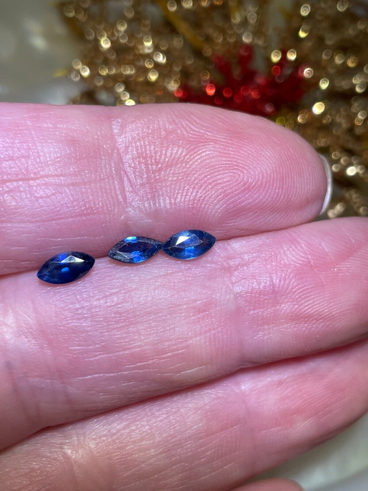 Loose A+ Grade Natural Blue Sapphire Gemstones Marquise Cut 1.09ctw Без бренда - фотография #3