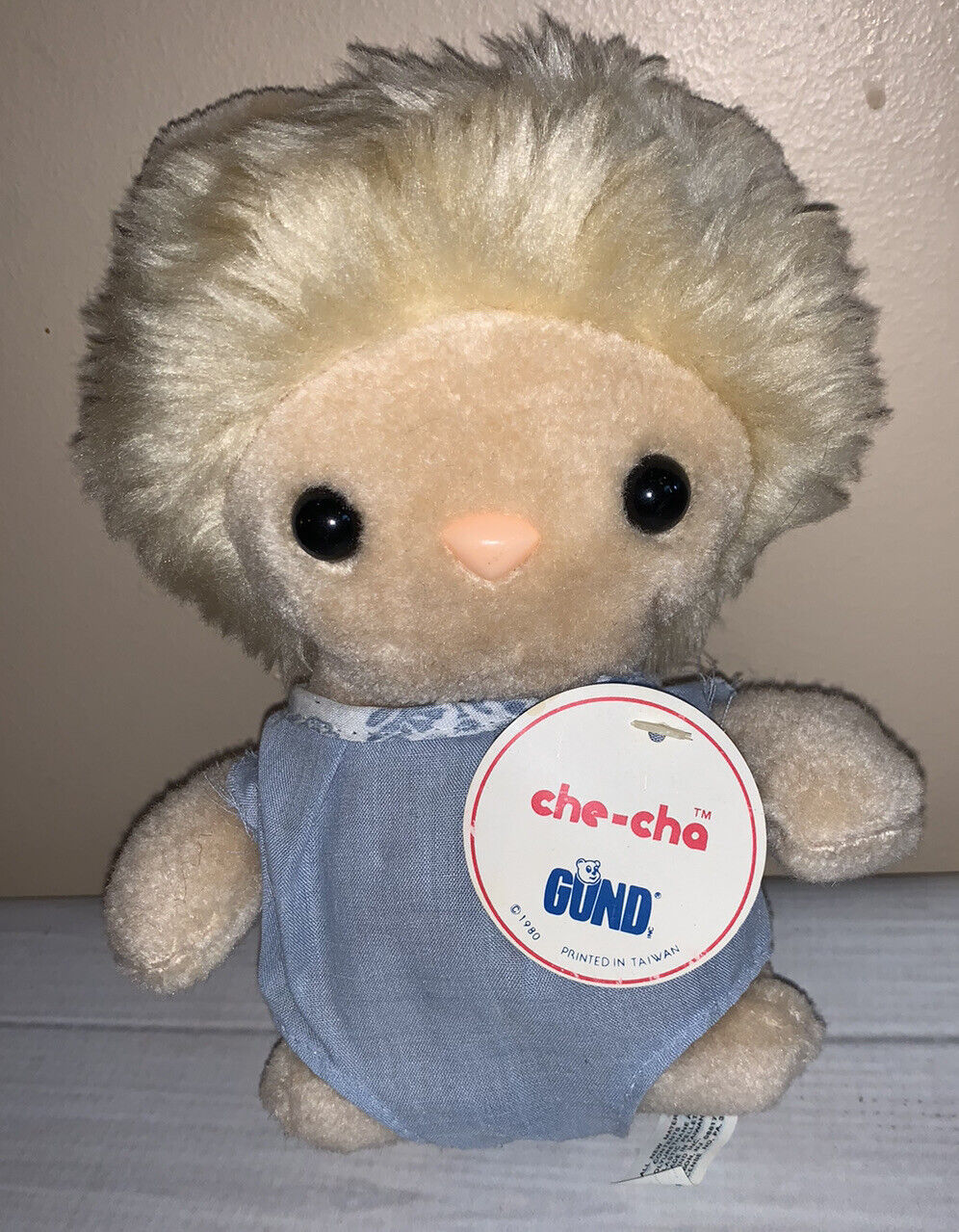 1980 Vintage Gund Che-cha Plush Stuffed Animal With Outfit Cute Rare Gund