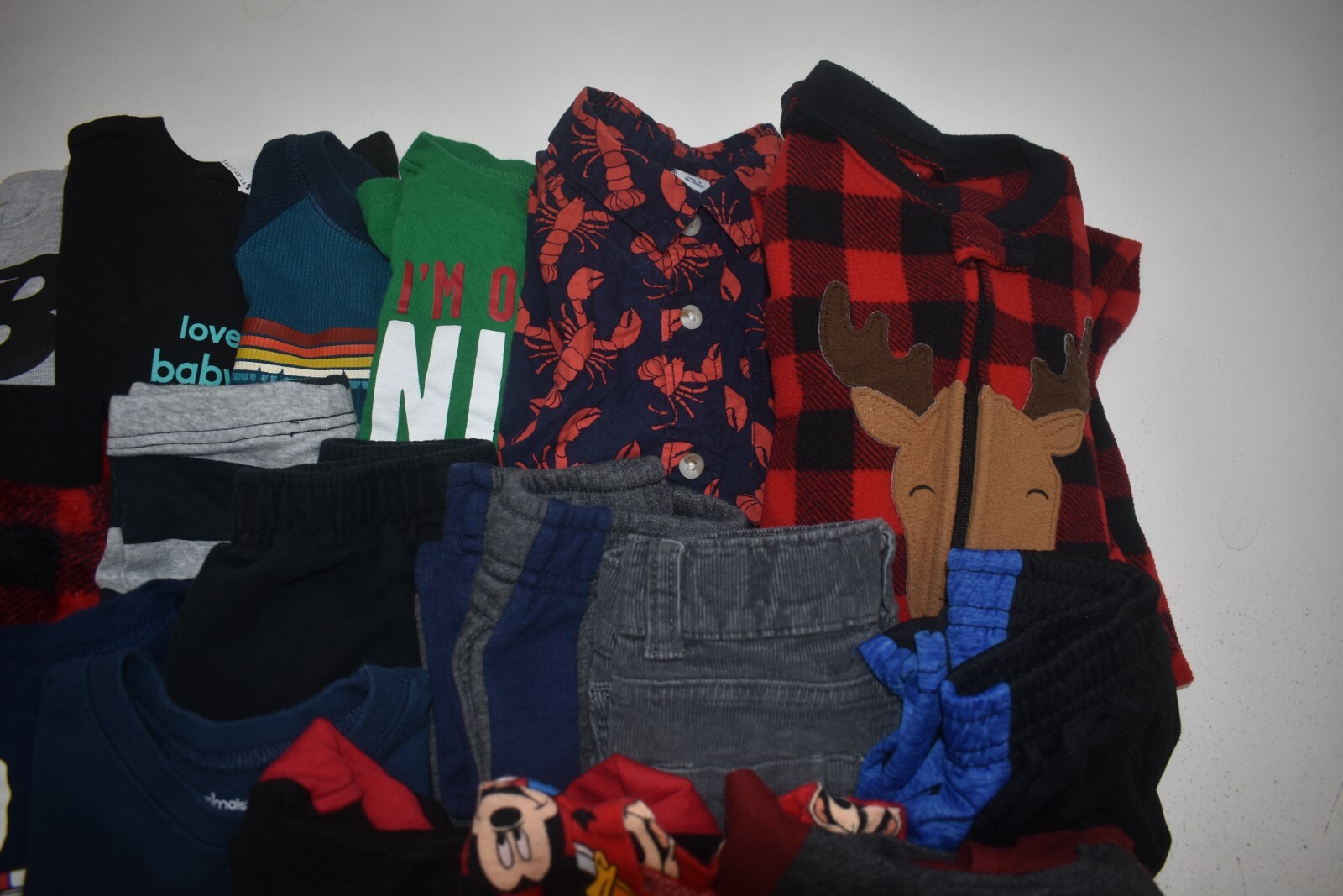 Wholesale Bulk Lot of 30 Boys Size 2T Mixed Season Tops Pants Bottoms Shirts Mixed Brand - фотография #3